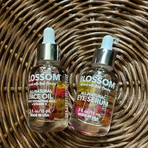 Blossom All Natural Face Serum & Eye Serum. .5 fl oz ea.